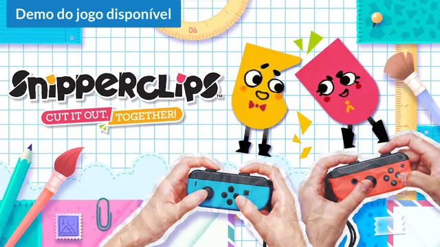 Capa de Snipperclips™ – Cut it out, together!