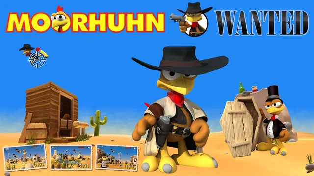 Capa de Moorhuhn Wanted