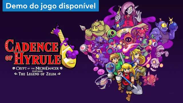 Capa de Cadence of Hyrule: Crypt of the NecroDancer Featuring The Legend of Zelda