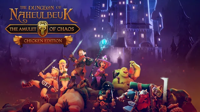 Capa de The Dungeon of Naheulbeuk: The Amulet of Chaos - Chicken Edition