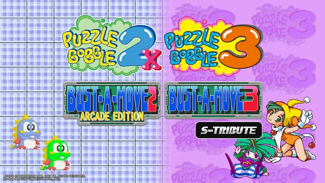 Capa de Puzzle Bobble™2X/BUST-A-MOVE™2 Arcade Edition & Puzzle Bobble™3/BUST-A-MOVE™3 S-Tribute
