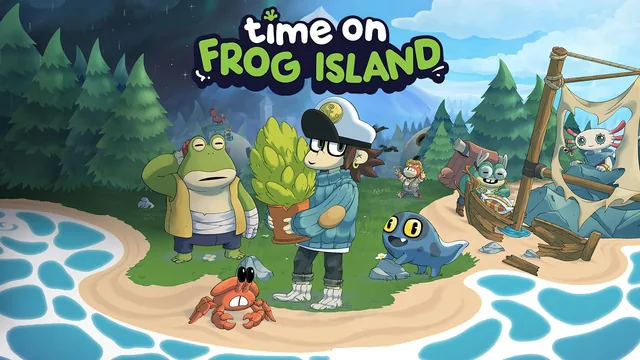 Capa de Time on Frog Island