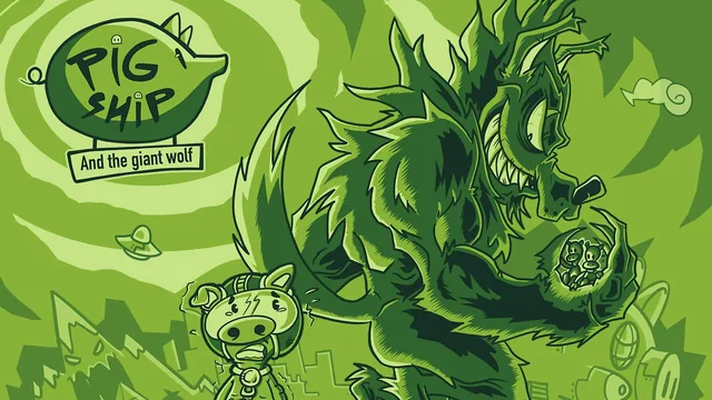 Capa de PigShip and the Giant Wolf