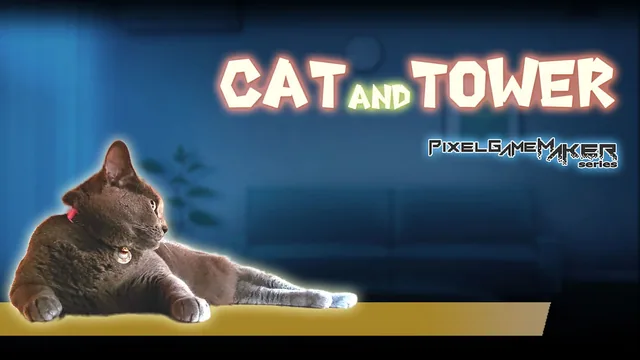 Capa de Pixel Game Maker Series CAT AND TOWER