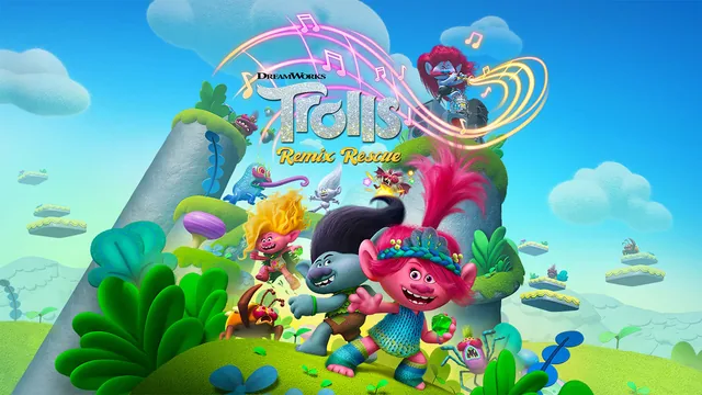 Capa de DreamWorks Trolls Remix Rescue