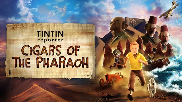Capa de Tintin Reporter - Cigars of the Pharaoh