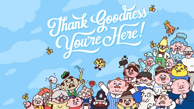 Capa de Thank Goodness You're Here!
