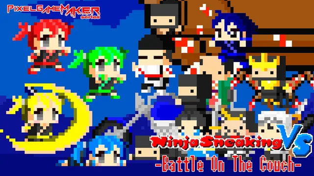 Capa de Pixel Game Maker Series Ninja Sneaking VS: Battle On The Couch