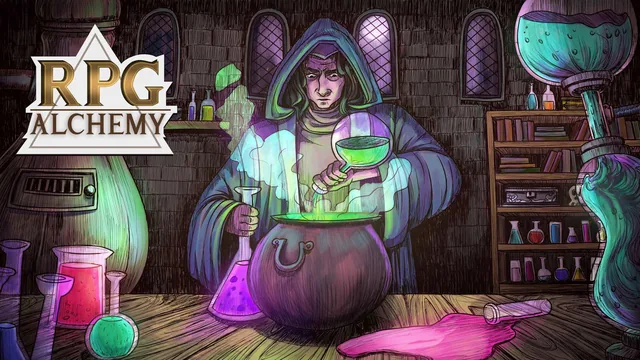 Capa de RPG Alchemy