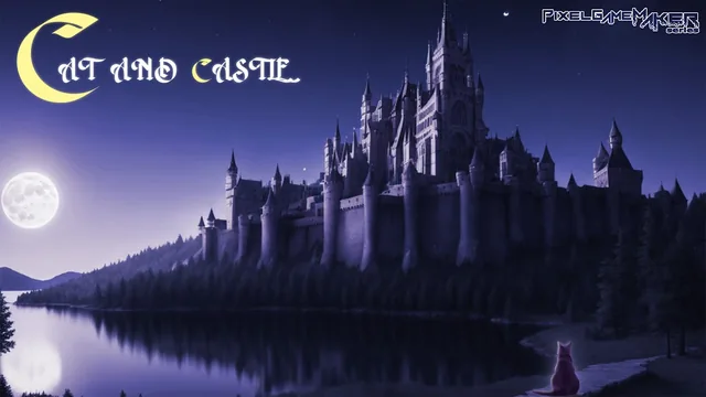 Capa de Pixel Game Maker Series CAT AND CASTLE