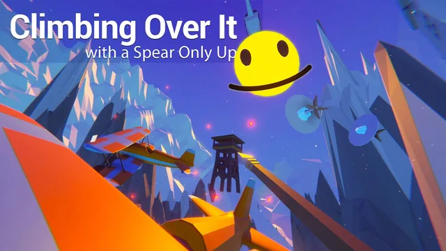 Capa de Climbing Over It with a Spear Only Up