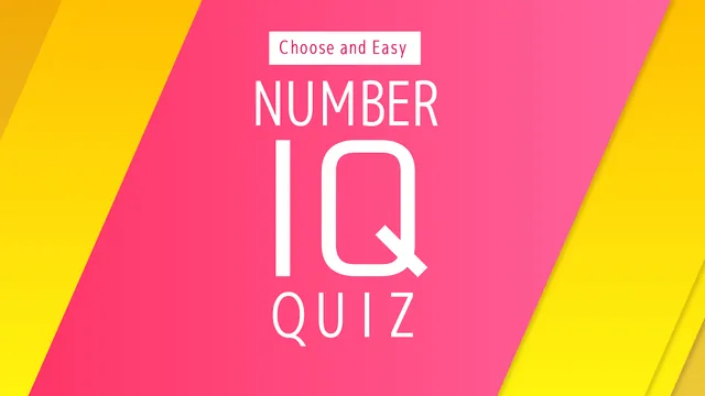 Capa de Choose and Easy NUMBER IQ QUIZ