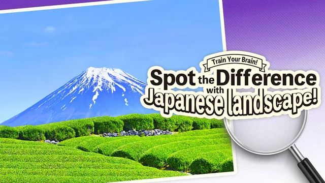 Capa de Train Your Brain! Spot the Difference with Japanese landscapes