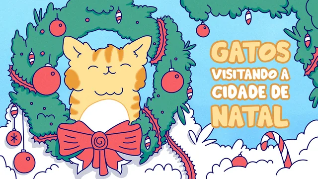 Capa de Gatos visitando a cidade de Natal