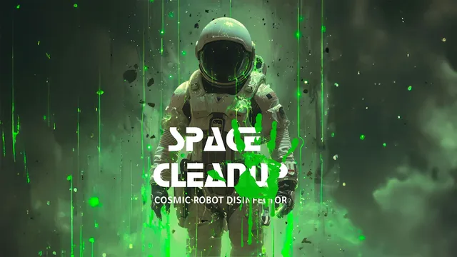 Capa de Space CleanUp: Cosmic Robot Disinfector
