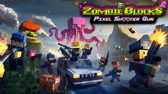 Capa de Zombie Blocks: Pixel Shooter Gun