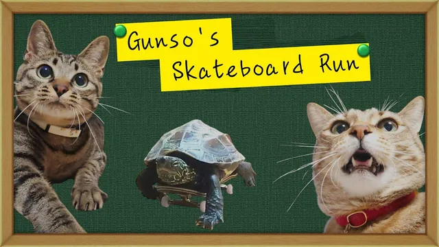 Capa de Gunso's Skateboard Run