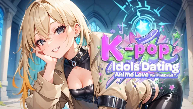 Capa de K-pop Idols Dating: Anime Love for PinkOrbil T.