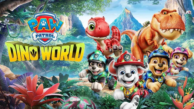 Capa de Patrulha Canina – O Mundo dos Dinossauros