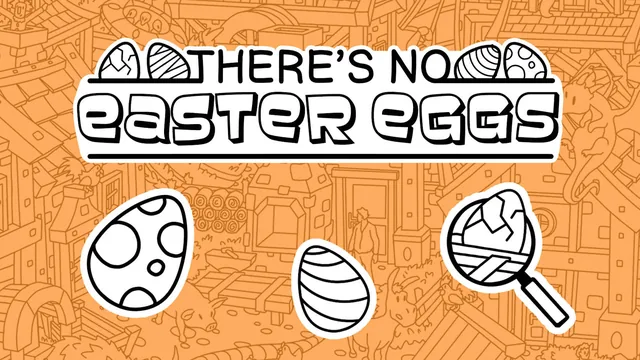 Capa de There's no Easter eggs is a casual hidden object game with over 500 Easter eggs to find.