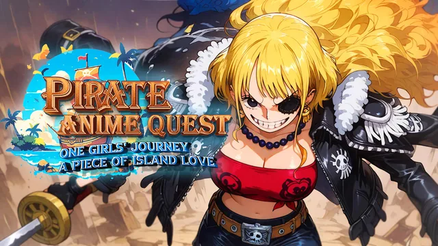 Capa de Pirate Anime Quest: One Girls' Journey, A Piece of Island Love