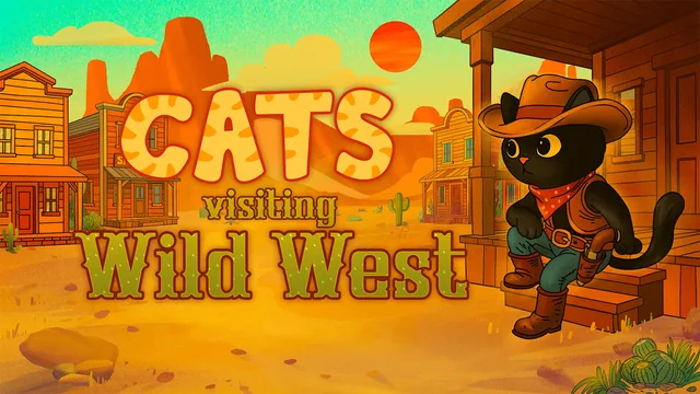 Capa de Gatos visitando Velho Oeste