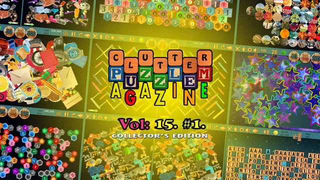 Capa de Clutter Puzzle Magazine Vol. 15 No. 1 Collector's Edition