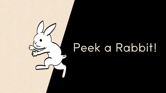 Capa de Peek a Rabbit!