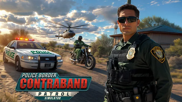 Capa de POLICE BORDER CONTRABAND PATROL SIMULATOR