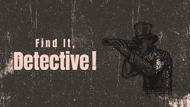 Capa de Find It, Detective!