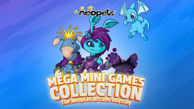Capa de Neopets - Mega Mini Games Collection - The Neopian Arcade Odyssey