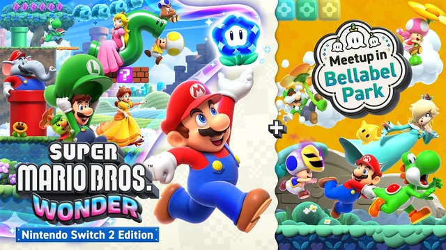 Capa de Super Mario Bros.™ Wonder – Nintendo Switch™ 2 Edition + Vamos ao Parque Belabel
