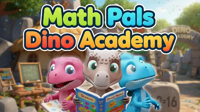 Capa de Math Pals - Dino Academy