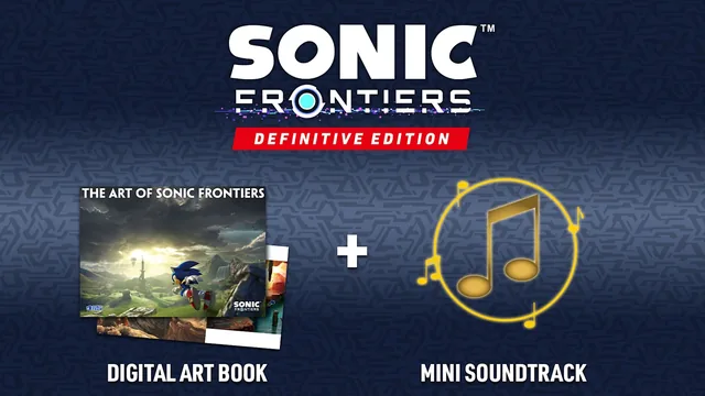 Capa de Sonic Frontiers – Edição Definitiva: Livro de Arte Digital e Trilha Sonora Digital