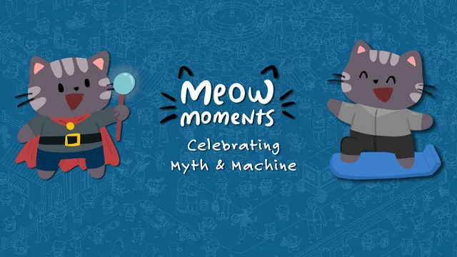 Capa de Meow Moments: Celebrating Myth & Machine