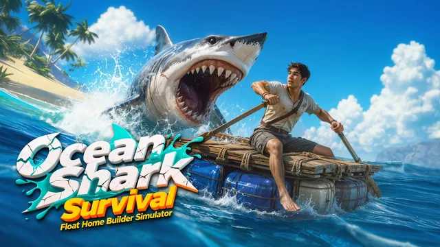 Capa de Ocean Shark Survival - Float Home Builder Simulator