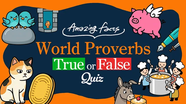 Capa de Amazing Facts : World Proverbs True or False Quiz