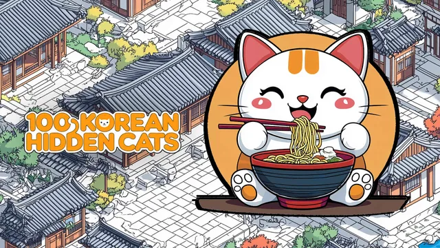 Capa de 100 Korean Hidden Cats