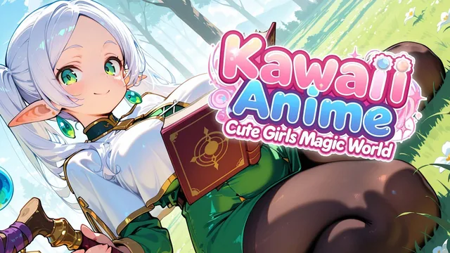 Capa de Kawaii Anime: Cute Girls Magic World