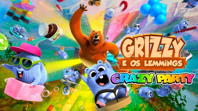 Capa de Grizzy and the Lemmings - Crazy Party