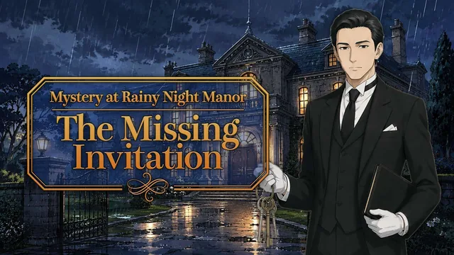 Capa de Mystery at Rainy Night Manor: The Missing Invitation
