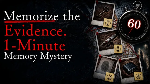 Capa de Memorize the Evidence.1-Minute Memory Mystery