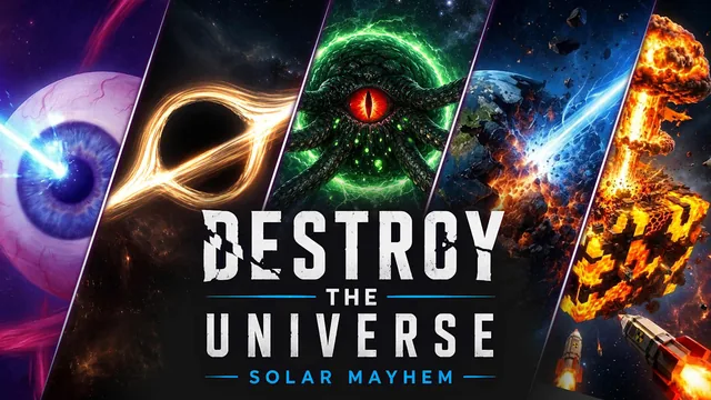 Capa de Destroy The Universe: Solar Mayhem