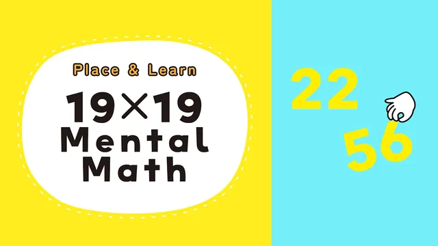Capa de Place & Learn 19×19 Mental Math