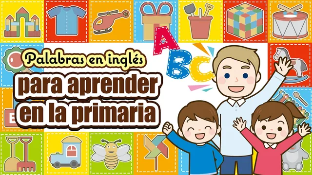 Capa de Palabras en inglés para aprender en la primaria