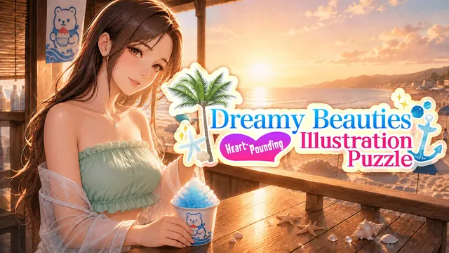 Capa de Dreamy Beauties: Heart-Pounding Illustration Puzzle