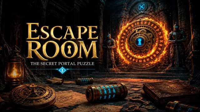 Capa de Escape Room: The Secret Portal Puzzle