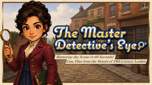 Capa de The Master Detective’s Eye -Memorize the Scene in 60 Seconds! Case Files from the Streets of 18th-Century London-