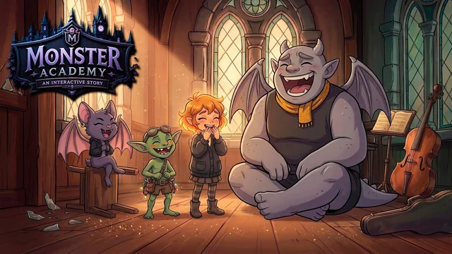 Capa de Monster Academy: An Interactive Story