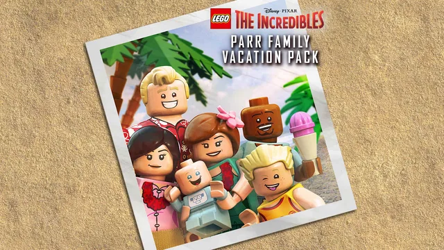 Capa de Pacote de Personagem de Férias da Família Parr